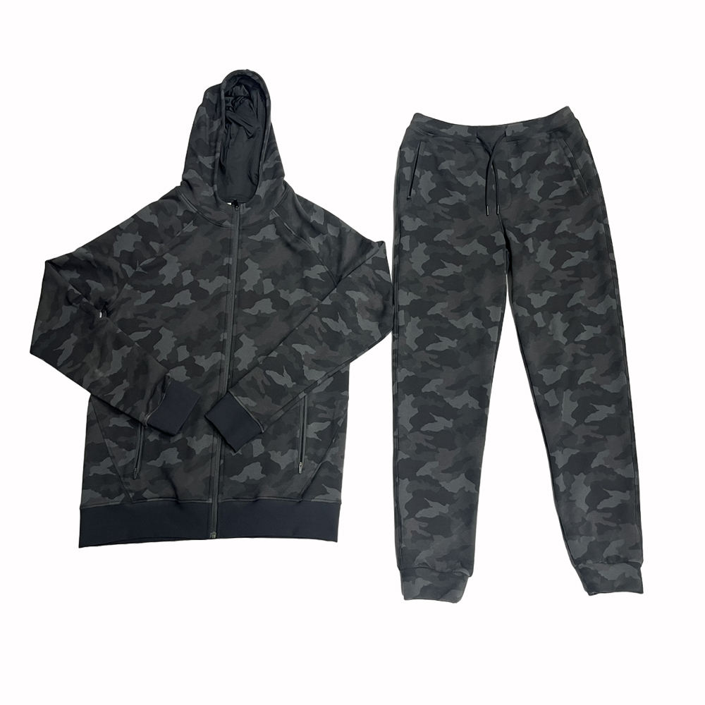 Custom hoodie and jogger set manufactured by RIVON SPORTS for a private label brand