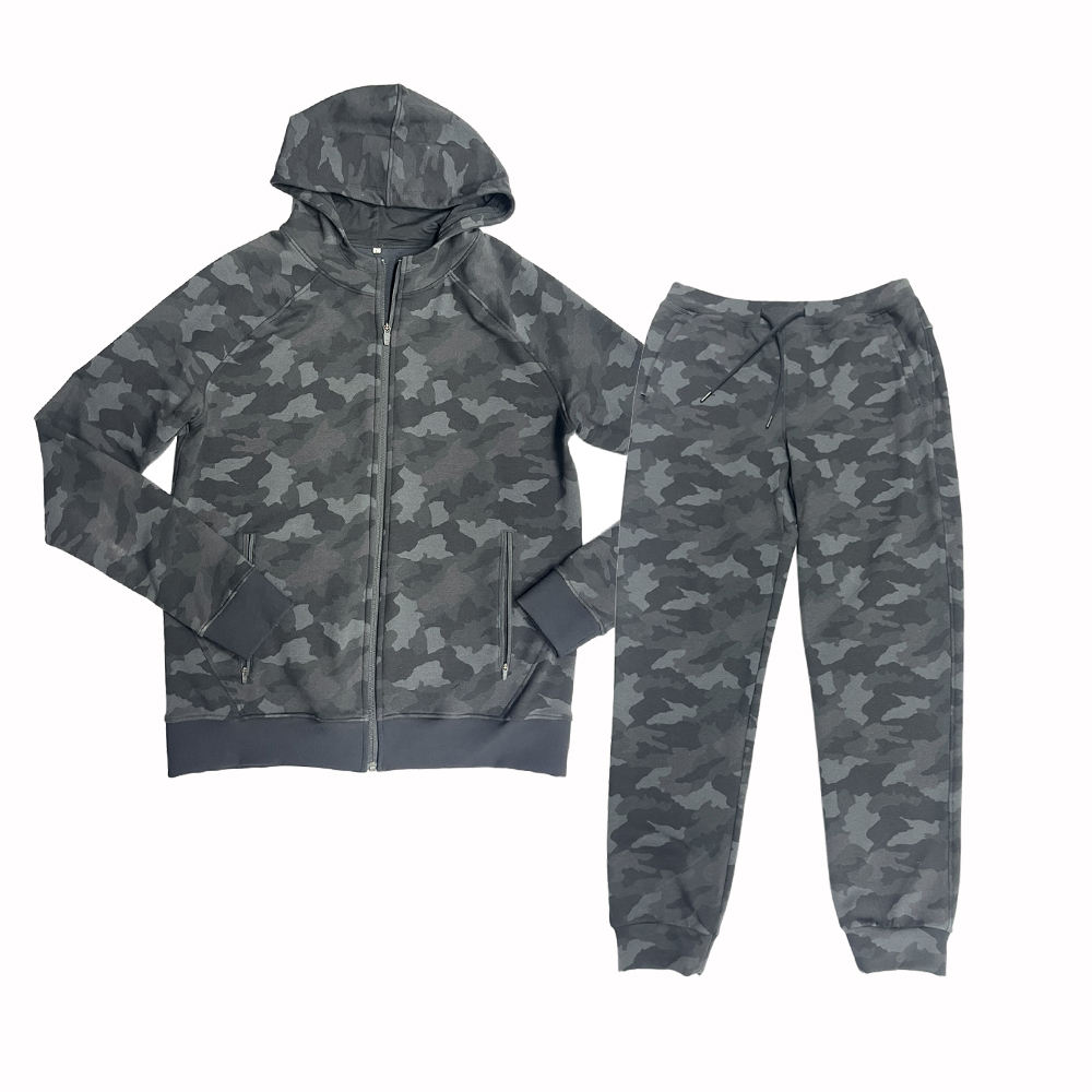 Camo Zip Hoodie & Jogger Tracksuit