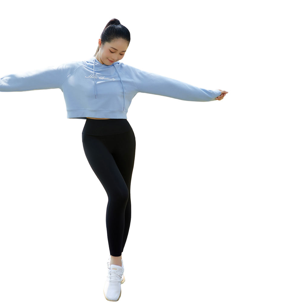 Cropped Gym Pullover Sweatshirt