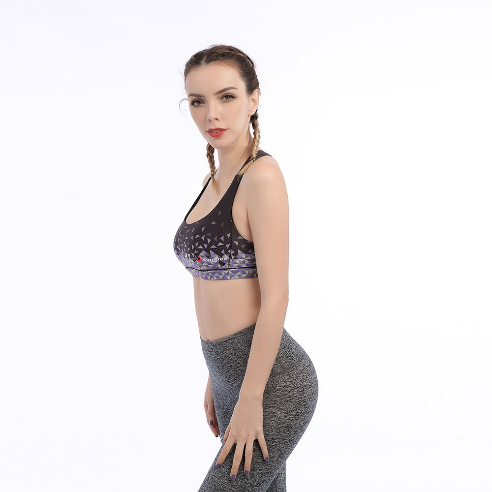 Patterned Racerback Sports Bra